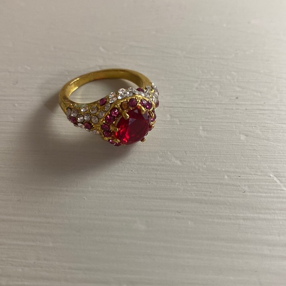 Size 6 ring.  Unsure of stones or metal. - Picture 3 of 4
